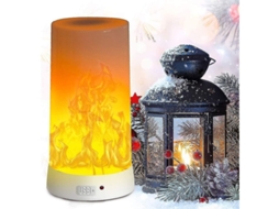 Lâmpada de chama Nova Line, LED, recarregável, USB, base magnética, resistente à água, natal S/MARCA