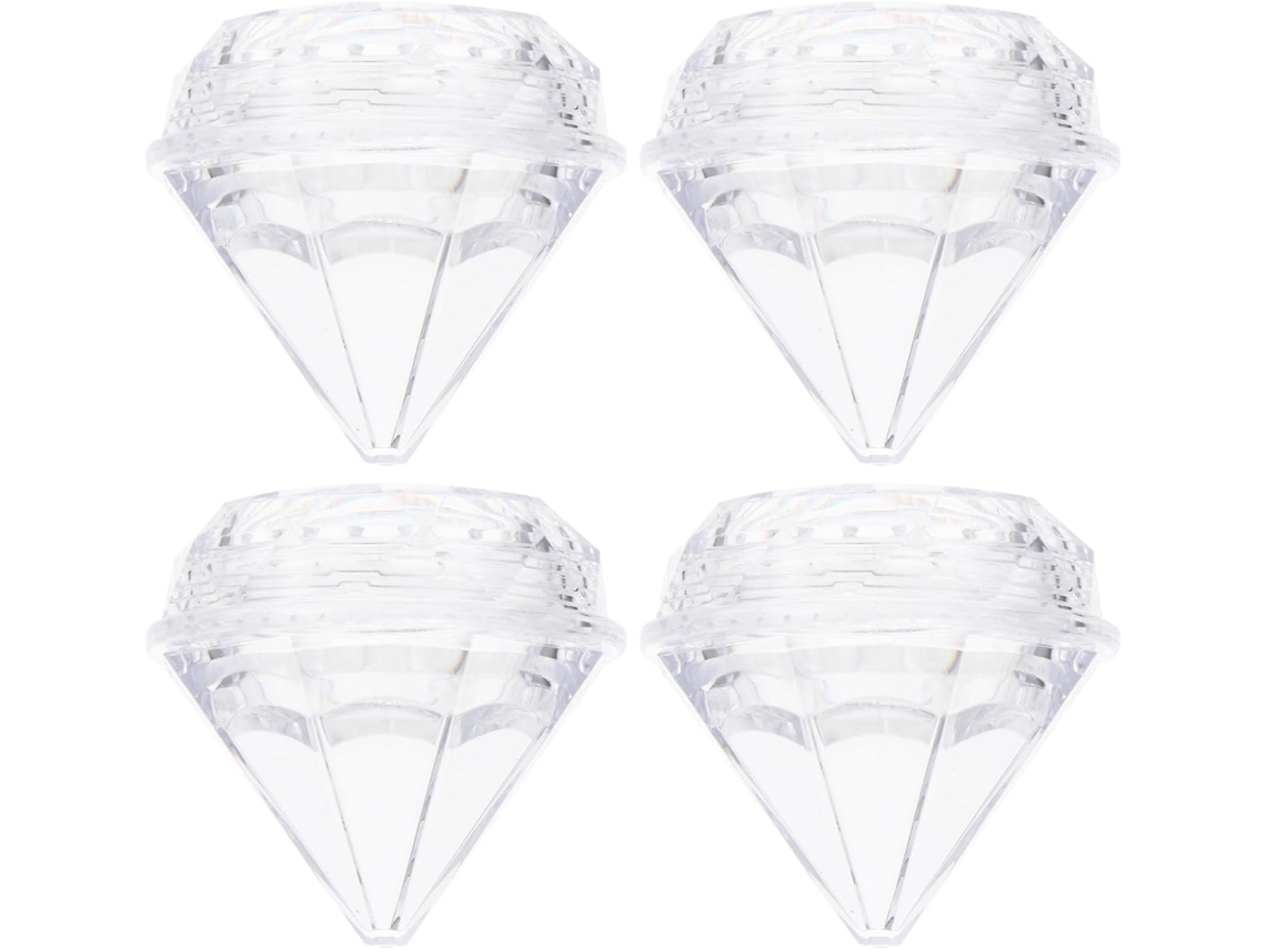 Pacote Com 50 Potes De Cosméticos Diamond, 5g, Caixas De Creme Leves E Portáteis Para Viagem.