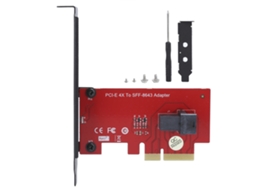 Placa Adaptadora Conversora Sff-8643 Para Pci-e 4x Com Conector Fêmea Mini Sas Hd De 36 Pinos