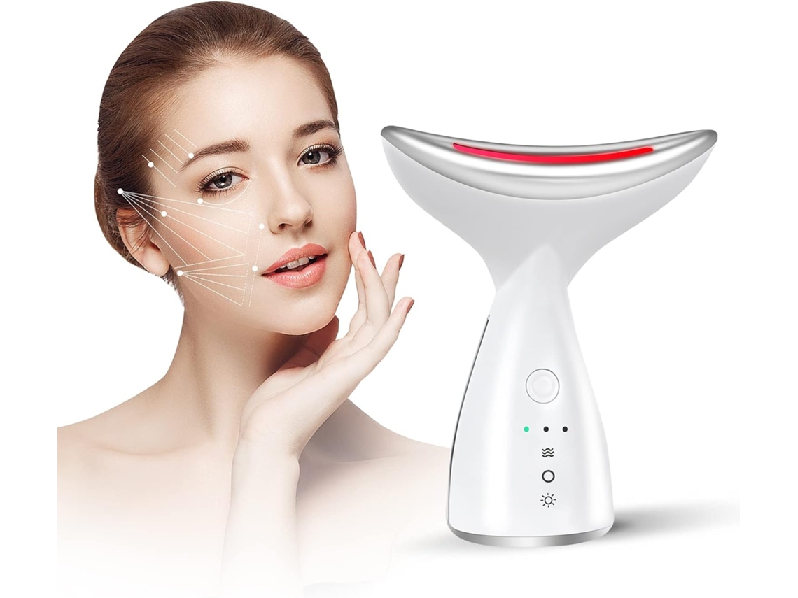 Dispositivo De Pescoço Para Lifting, Firmeza E Cuidados Com A Pele - Branco