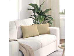Vidaxl Travesseiros De Sofá 2 Pcs Cinza Verde 50 X 30 Cm