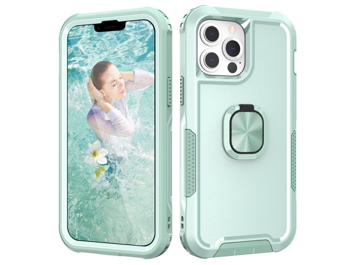 Suporte Casa Para Iphone 14 Pro Max Silicone Anti-choque Verde