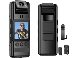 Câmera Corporal A23 com Rotação de 180° e Vídeo de Visão Noturna em 1080p. SFUSHOS