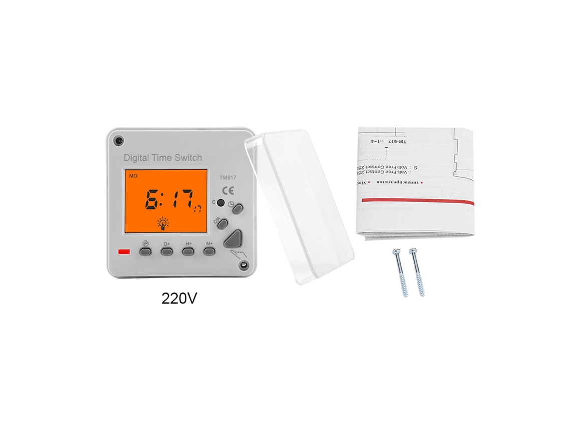 Temporizador digital inteligente Primerox, programável, com display iluminado, 220V | S/MARCA