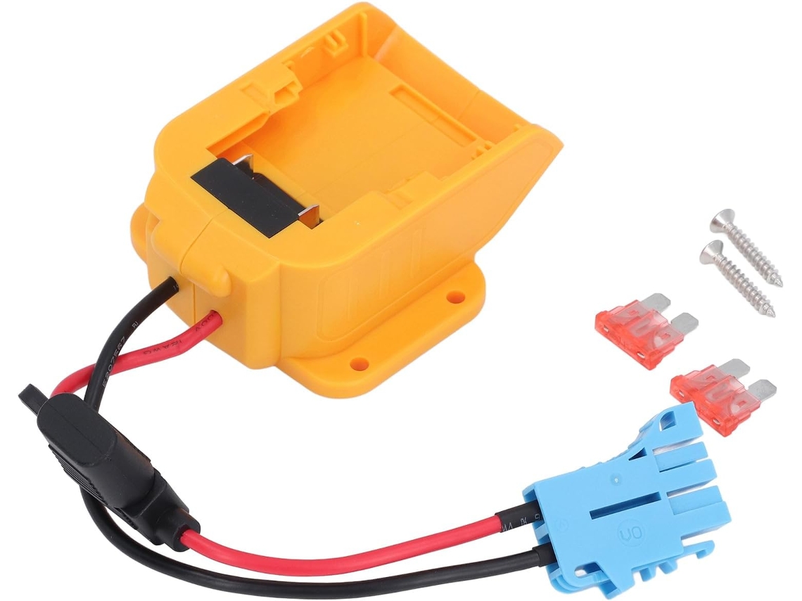 Adaptador de Bateria para Material Abs, Porta fusível, Fio de Cobre Grosso SFUSHOS