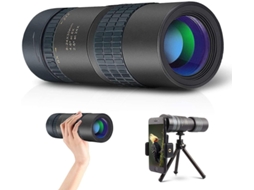 Telescópio Monocular Infantil 24x30 Bak4 Prisma Continuous Zoom Ip68 Tripé Smartphone Observação Pássaros Viagens Ar Livre Preto Bestvite