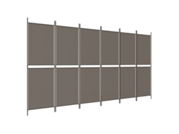 Room Divider, Room Dividers Vidaxl Antracite Tecido (300 X 200 Cm)