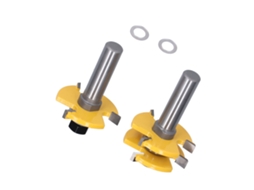 Laxiscreed Conjunto De Ferramentas De Fresa T De 3 Dentes Para Trabalhos Em Madeira E Corte De Borda