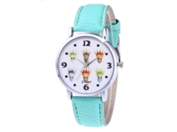 Reloj Casual De Mujer Analógico Con Correa De Pu Simple Pattern Zhoulianfa (menta)