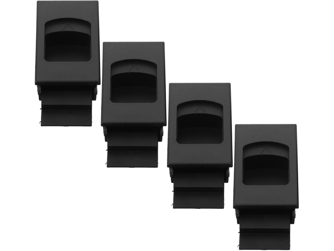 Toyandona Conjunto De 4 Travas Plástico Portas Trailers E Caixas Distribuição, Fácil Instalação, Formato Retangular
