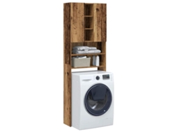 Vidaxl Armário Máquina De Lavar Roupa 64x25,5x190 Cm Madeira Velha