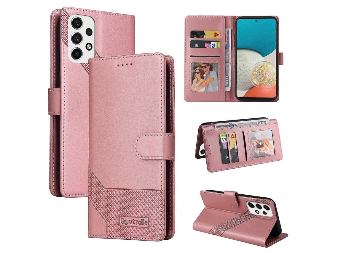 Capa De Celular Gqutrobe Em Couro Magnético Com Toque De Pele Para Samsung Galaxy A53 5g