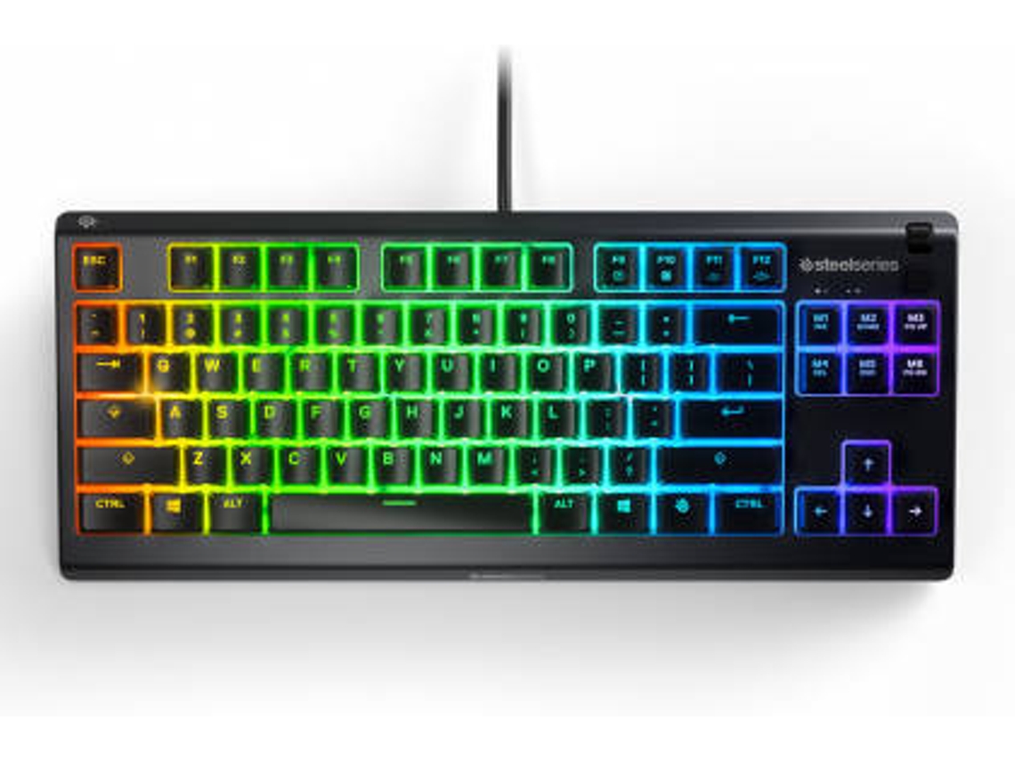 Teclado Gaming STEELSERIES Apex 3 TKL (Membrana - Inglês - Preto)