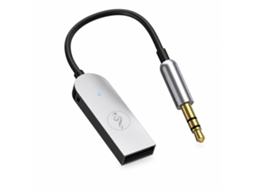 Recetor De Áudio Bluetooth 5.2 Com Jack 3,5 Mm Para Auto E Colunas, Microfone Integrado