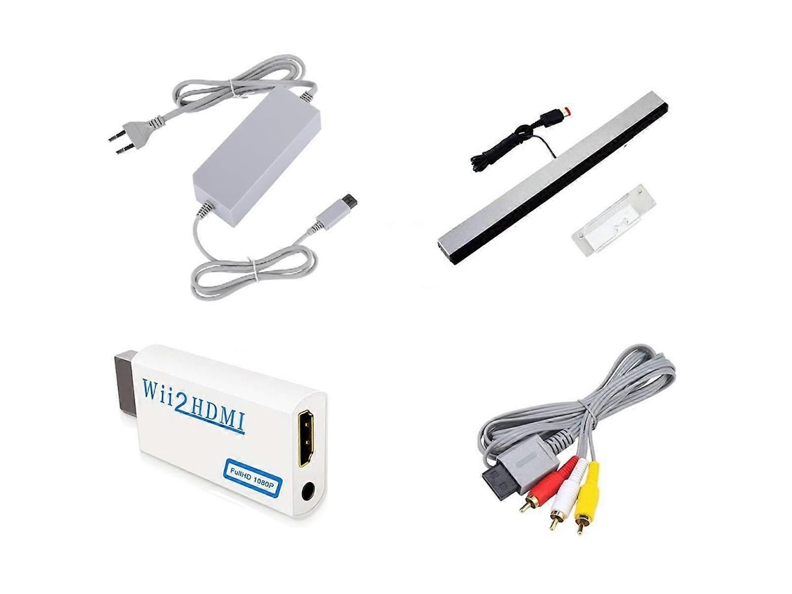 Kit De Acessórios Para Wii (fonte, Sensor E Cabos)-sdcy