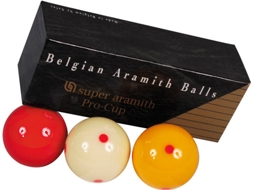 Conjunto de Bolas Carom Super ARAMITH Pro Cup 61,5 Mm