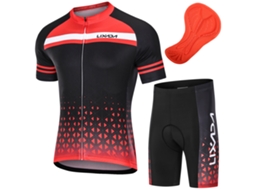 Conjunto De Camiseta De Ciclismo Para Homem Com Camiseta De Manga Curta E Calções Com Espuma Respirável E Secagem Rápida