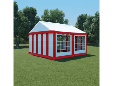 Vidaxl Cobertura para Tenda 4X4 M Vermelho e Branco