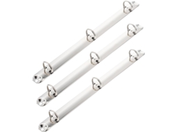 Conjunto de 3 argolas metálicas Wooneky tamanho A4 para encadernação com furos, resistentes e multiuso para organizar.