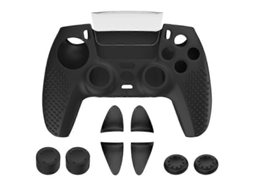 Kit De Capa Protetora De Silicone Para Joystick Do Controle De Ps5, À Prova De Poeira. Hengjian