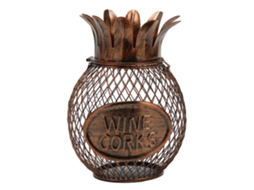 Porta Tapones De Vino Decorativo De Metal Hueco Para Sala De Estar Oficina