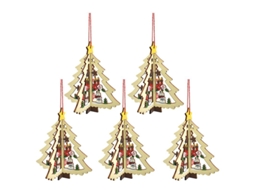 5Pcs Pingentes de Natal ALLINLESS