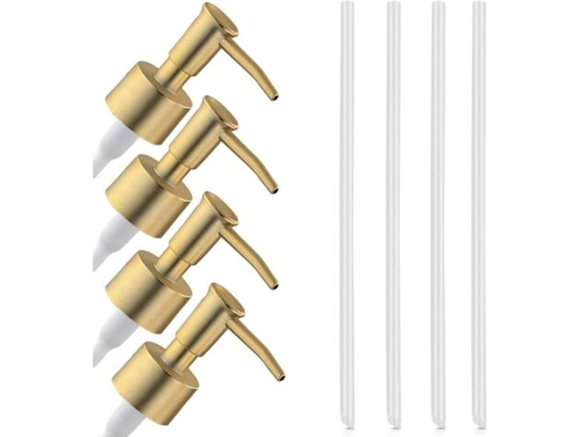 Conjunto de Bomba Reposição com 4 Peças, Bomba para Sabonete Líquido, Cabeçote da Bomba para Sabonete Líquido BRILVIBERA