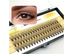 1 Caixa (60 Tufos) Cílios Postiços Longos de Vison Feitos À Mão com Aparência Natural MDUG (11mm)
