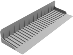 Tapete de silicone de alta qualidade com inclinação de 5°, adequado para a maioria dos pisos de cozinha e banheiro, fácil de usar.