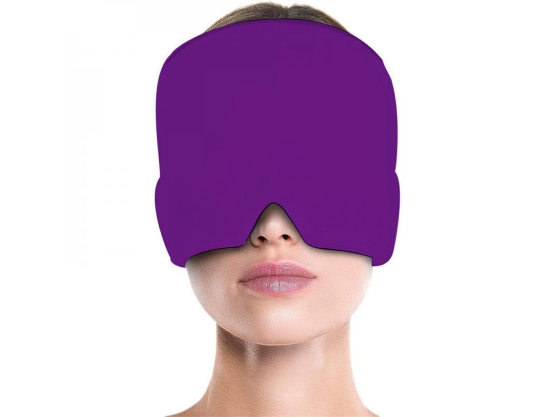 2026-gorra Para Migraña Com Terapia De Frio E Calor Gorro De Gelo Para Aliviar Dor Máscara Para Olhos Jzm Morado
