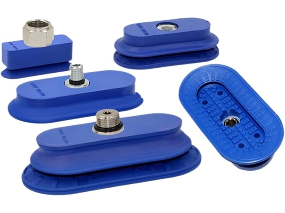 1 Unidade De Ventosa Vácuo Para Braço Robótico Oval Saof 50x16 Saob 60x30 Com Haste Conexão Manuseio Chapas Metálicas E