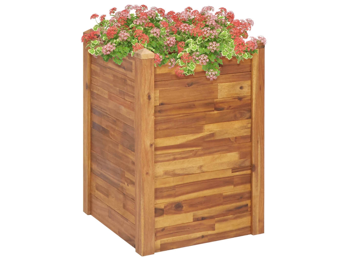 Garden Raised Bed, Garden Raised Beds Vidaxl Marrom Madeira (60 X 60 X 84 Cm)