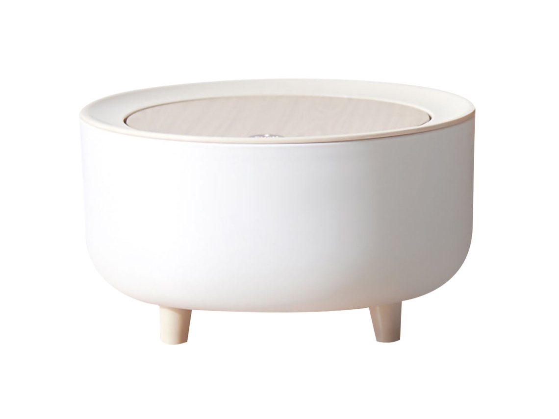 Lixeira Pequena de Mesa com Tampa Anti odor Capacidade 2l Material Pp Abs para Casa Sala de Estar Quarto | S/MARCA