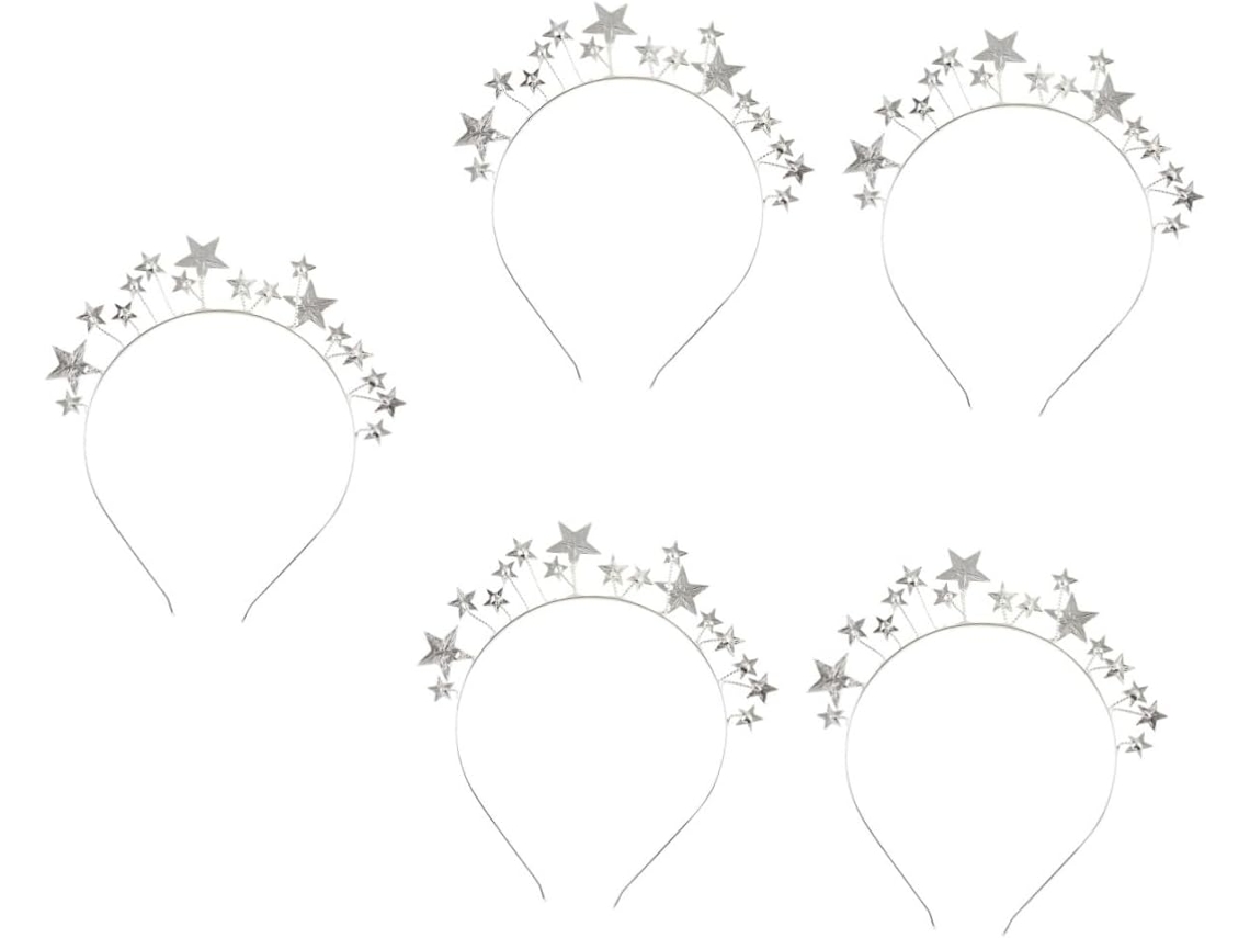 Conjunto De 5 Tiaras Elegantes Para Casamentos E Eventos Festivos - Acessório De Cabelo Chique Para Festas