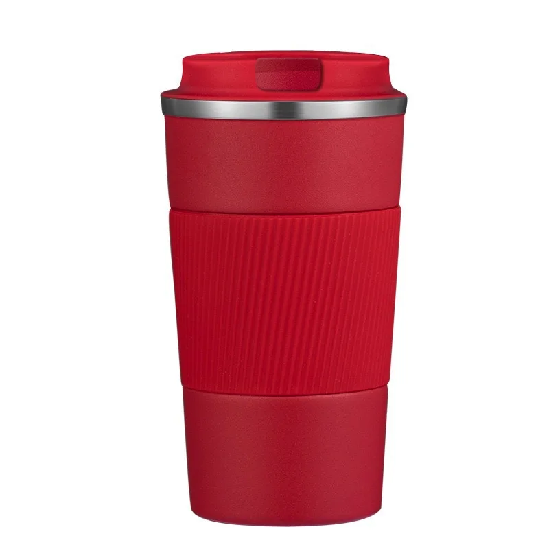 (vermelho 510ml) Caneca Térmica De Aço Inoxidável De 510ml Para Café E Viagem.