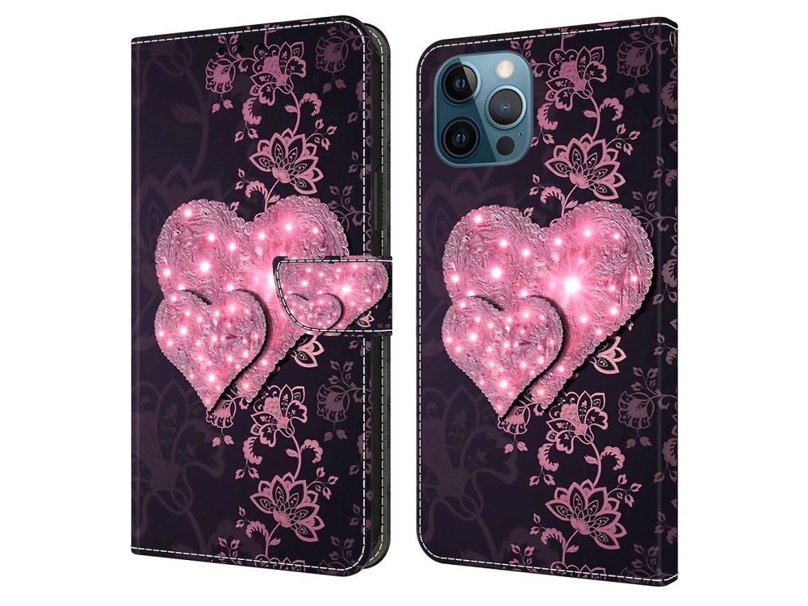 Capa Corações Para Iphone 15 Pro