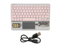 Aetheria teclado Sem Fio Bluetooth Multifuncional Acrílico para Windows Android Ios Cor Rosa