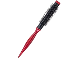 Escova De Cabelo Redonda Madeira Com Cerdas Nylon E Tubo Alumínio, Fácil E Confortável De Segurar, Com Sensação De
