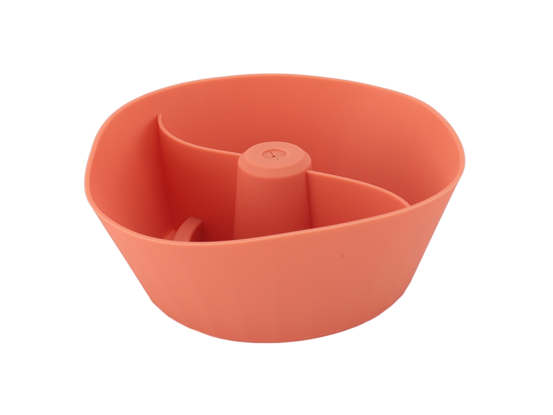 2026 taza Acessório Prato de Petiscos Reutilizável Anti despojos Silicone Grande Capacidade para Atividades Ao Ar Livre Laranja
