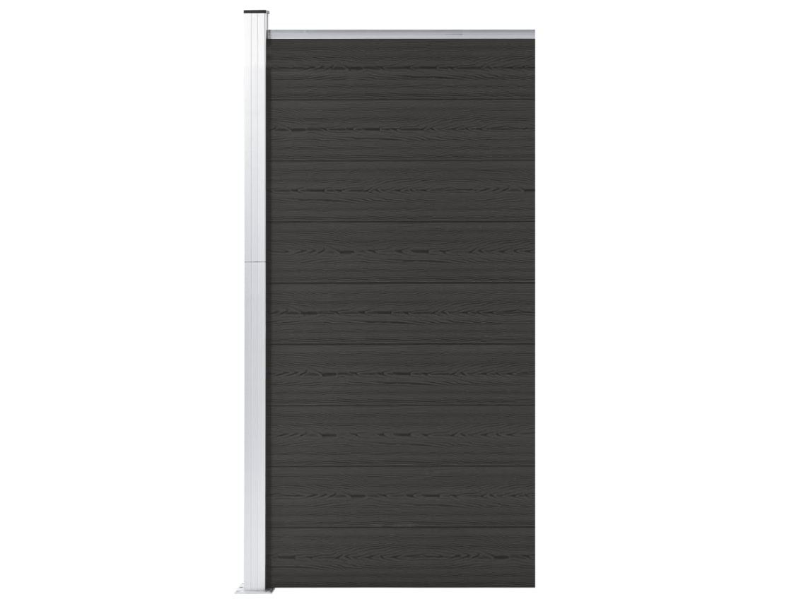 Fence Panel, Fence Panels Vidaxl Preto Wpc (n/a)