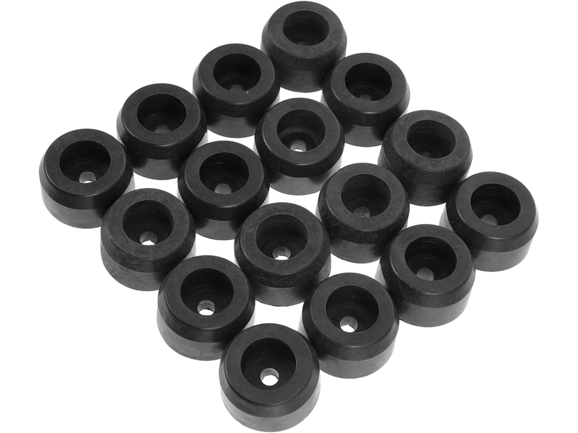 Conjunto De 16 Protetores Borracha Para Pés Móveis, Caixas De Som E Amplificadores, Com Absorção De Impacto, 29x25x16mm