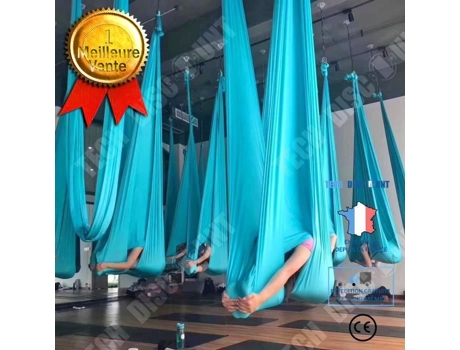 Rede de Yoga Antigravidade TD® 4 x 2,8 m, Azul Lunavo, Acessórios Fitness