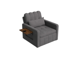 Poltrona Cama 3 Em 1 Com Função De Cama, Sofá Cama Retrátil Com Mesas De Centro Dobráveis, Sofá Cama Individual, Poltrona Convertível Em Cama Mexus