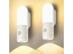 Luz Noturna Recarregável, Kcvv, 1200mah, Detector de Movimento, 3 Modos de Luz, Instalação Magnética BRILVIBERA