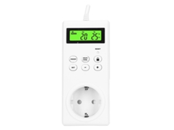 Termostato inteligente para casa com controle eletrônico e função de ajuste automático de temperatura.