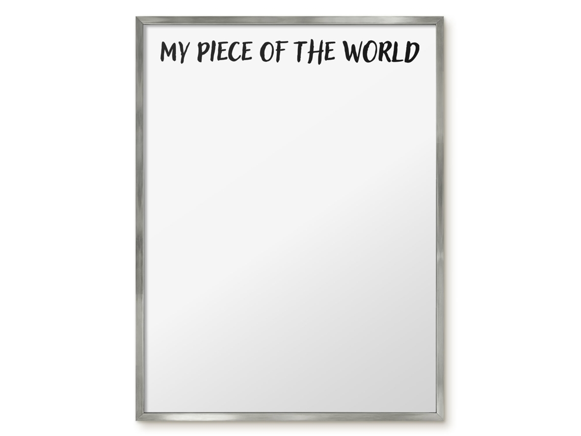 Magnetic Board My Piece Of The World For The Living Room Espelharte (60x80 Cm)