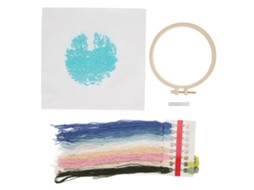 Lurelia Kit Bordado Iniciante 25 Cores 10 16,3 Cm Com Bastidor