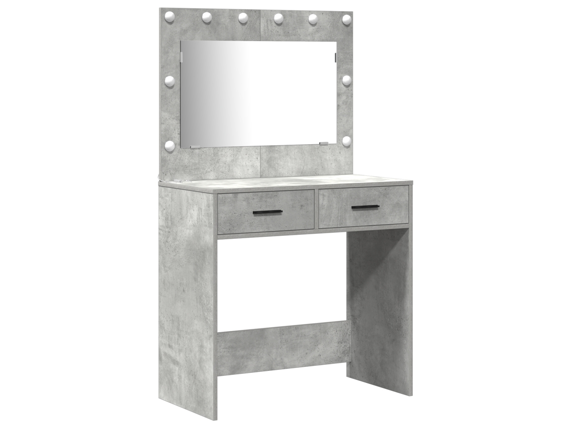 Conjunto 2 Mesa De Vestir Vidaxl Cinzento Derivados De Madeira (78,5 X 41 X 135 Cm)