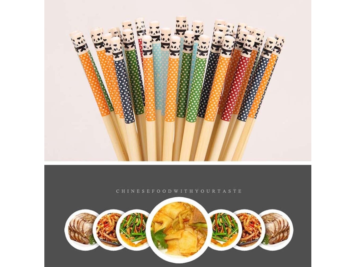 Conjunto De Sushi Palitos De Madeira 24cm 1/5 Pares