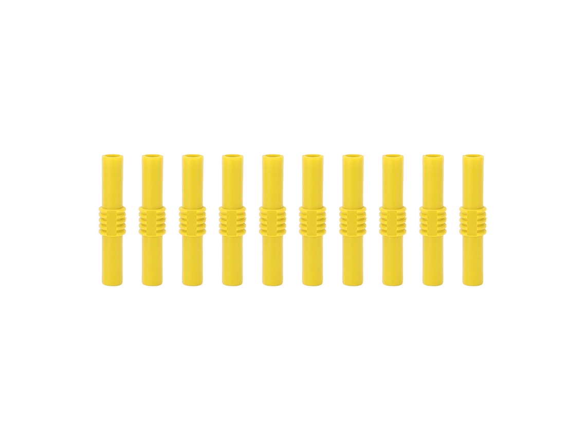 Conector Banana Isolador Fêmea-fêmea 4mm Extensão Para Eletrônica (10 Peças)
